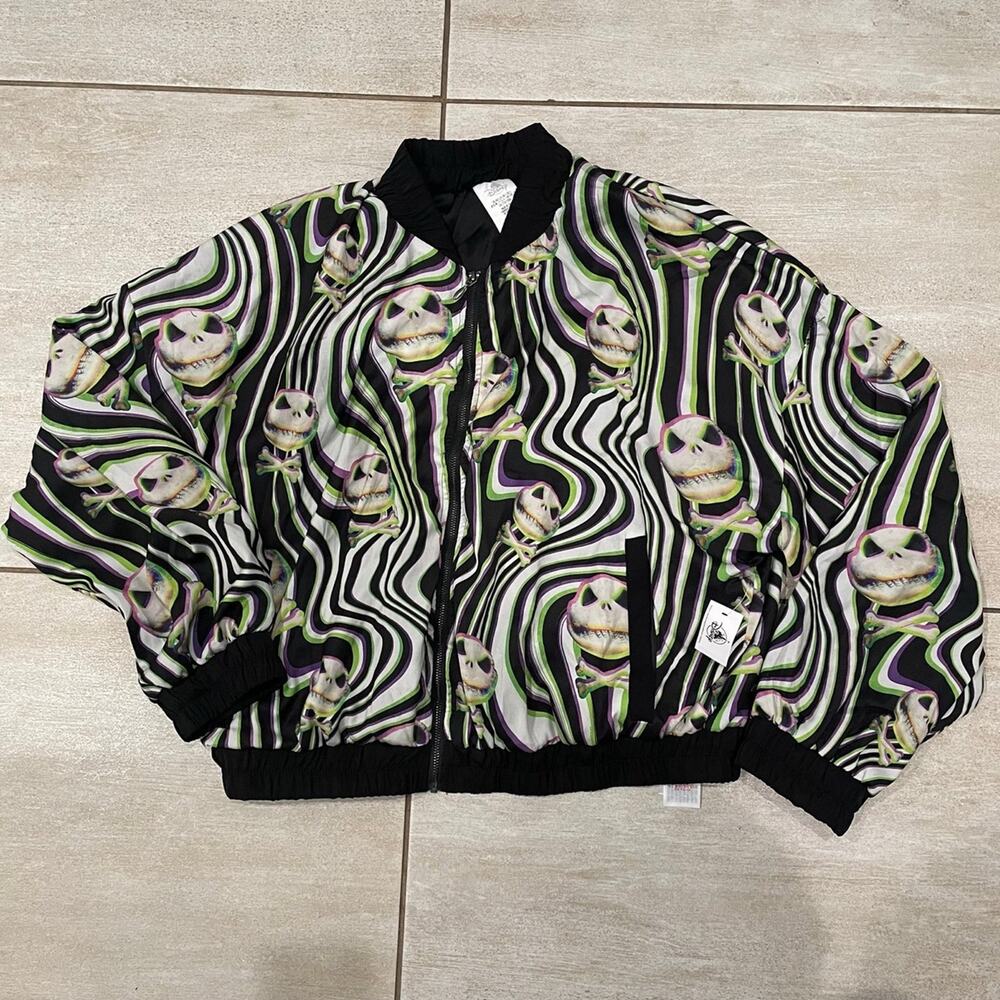 NEW DISNEY PARKS NIGHTMARE BEFORE CHRISTMAS JACK SKELLINGTON JACKET SZ 1X - 0148